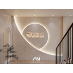 Thi công vách thạch cao cửa tiệm