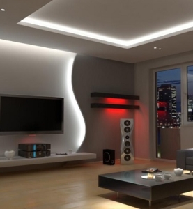 Vách trang trí thạch cao đẹp: mẫu hiện đại cho phòng khách