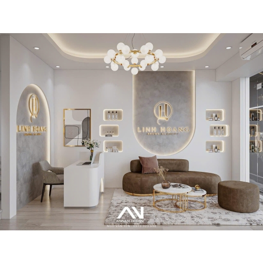 Trang trí vách cong spa: giải pháp thẩm mỹ sang trọng