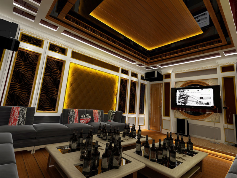 Làm vách thạch cao cho studio livestream