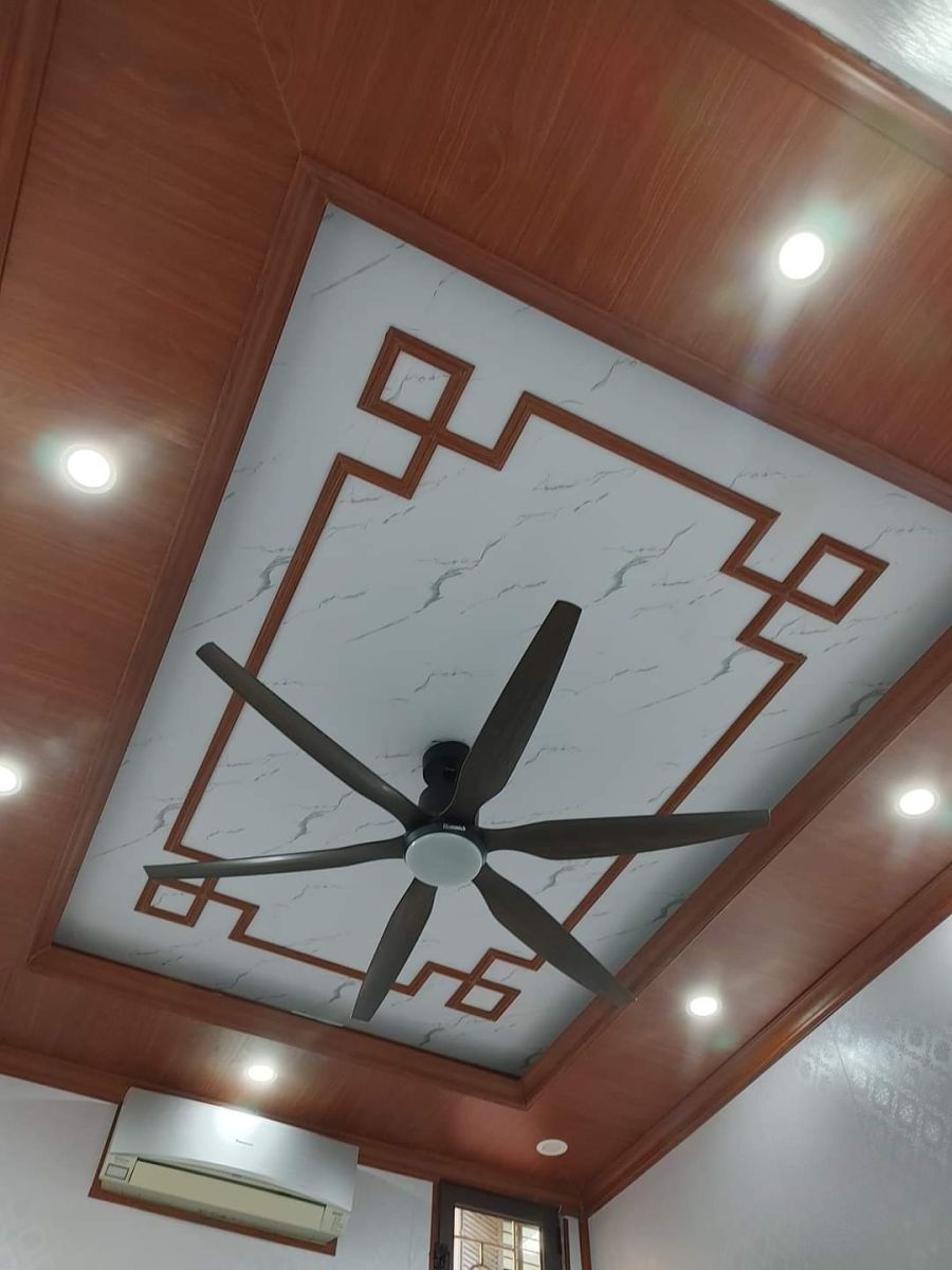 thi công tấm nhựa óp tường giả đá